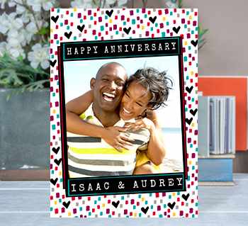 Anniversary Photo Upload Cards